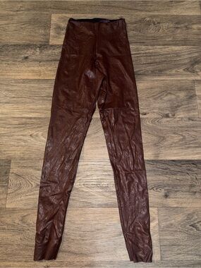 Commando Wine Faux Leather biker grunge goth mob wife leggings